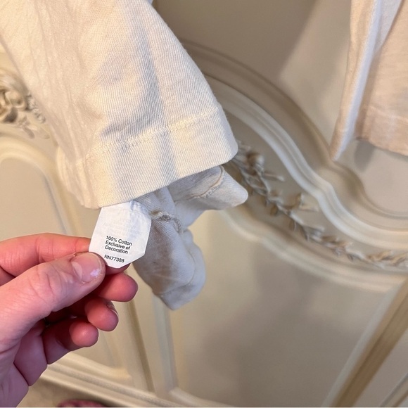 J Crew Women’s 100% Cotton Neutral 3/4 to Long Sleeve Basic Top, Size Medium - Picture 3 of 5